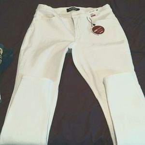 White epress legging high rise Jean's size 12R